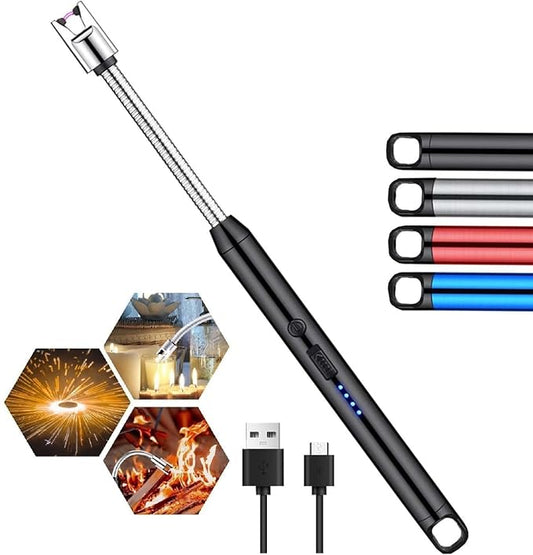 π₯β‘ Rechargeable Electric Gas Lighter β 360Β° Flexible Arc Igniter β‘π₯