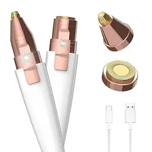 💄✨ 2-in-1 Eyebrow Trimmer for Women – Precise Facial Hair Remover ✨💄