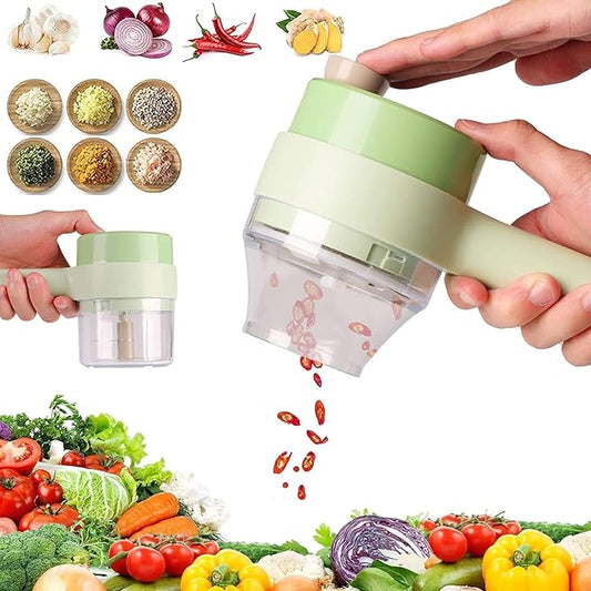 π₯β‘ 4 in 1 Electric Vegetable Chopper Cutter β One Touch, Fast Cooking! β‘π₯