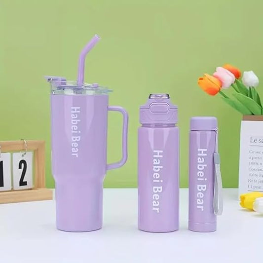 π§π 3-Piece Motivational Water Bottle Set β Drink Smart, Stay Fit! ππ§