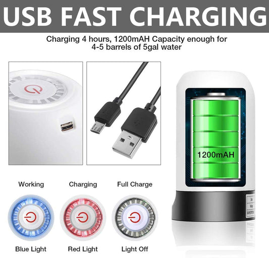 💧⚡ Automatic Wireless Water Can Dispenser Pump – Easy Pour, No Lifting! ⚡💧