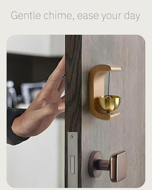 πβ¨ Magnetic Shopkeeperβs Bell β Classic Wood & Brass Door Chime β¨π