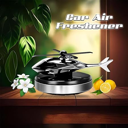ππ Solar Rotating Car Dashboard Air Freshener β Helicopter Aroma Diffuser ππ