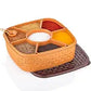 🍱✨ 7-Section Plastic Square Masala Rangoli Dabba – Neat & Handy Storage! ✨🍱