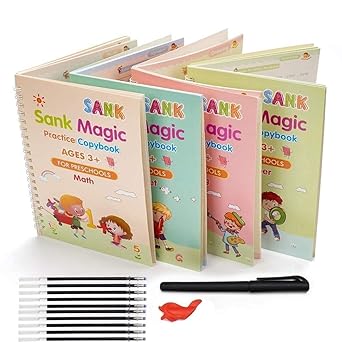 ✨📘 SHNMN Sank Magic Practice Copybook Set for Kids – Reusable Writing Practice 📘✨