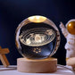 🌌✨ 3D Galaxy Crystal Ball Night Light – Magical Glow with Wooden Base ✨🌌