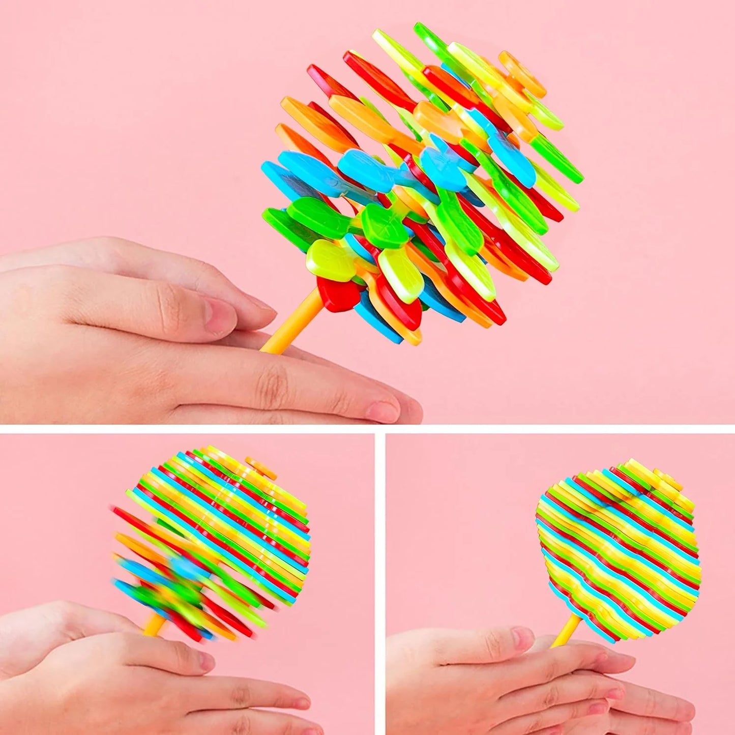 🌸🍭 Spinning Candy Flower Toy for Kids 🍭🌸 ✨ Twisting & Rotating Colorful Fun Toy! ✨