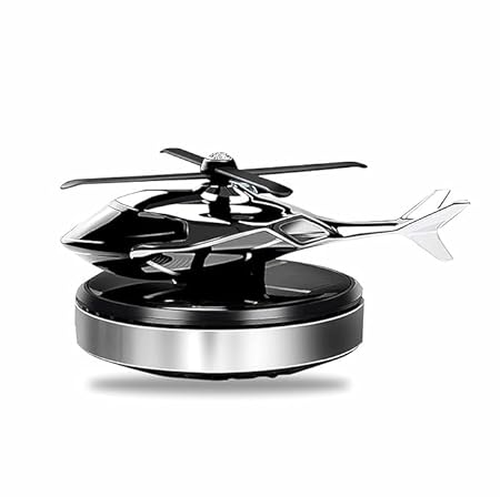 🚁🌞 Solar Rotating Car Dashboard Air Freshener – Helicopter Aroma Diffuser 🌞🚁