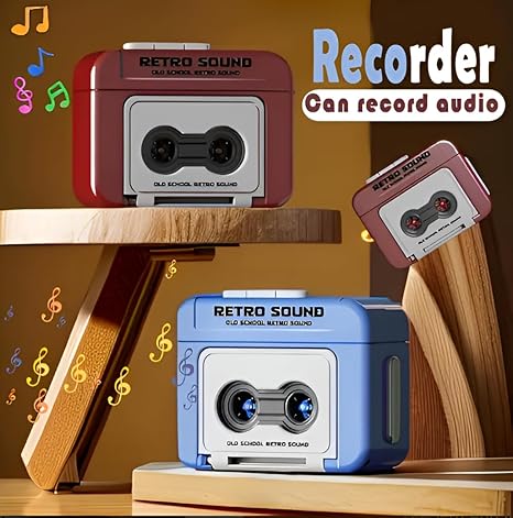 🎙️ Mini Retro Recorder Keychain 🎶✨