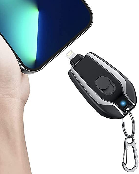 🔋 Mini Power Emergency Pod Keychain Charger ⚡ (1500mAh) 🔥