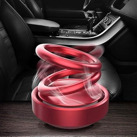 🚗🌞 Solar Car Fragrance – Double Ring Rotating Air Freshener 🌞🚗
