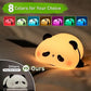 🐼🌙 Sleeping Panda Night Light – Touch Silicone Cute Animal Lamp 🌙🐼