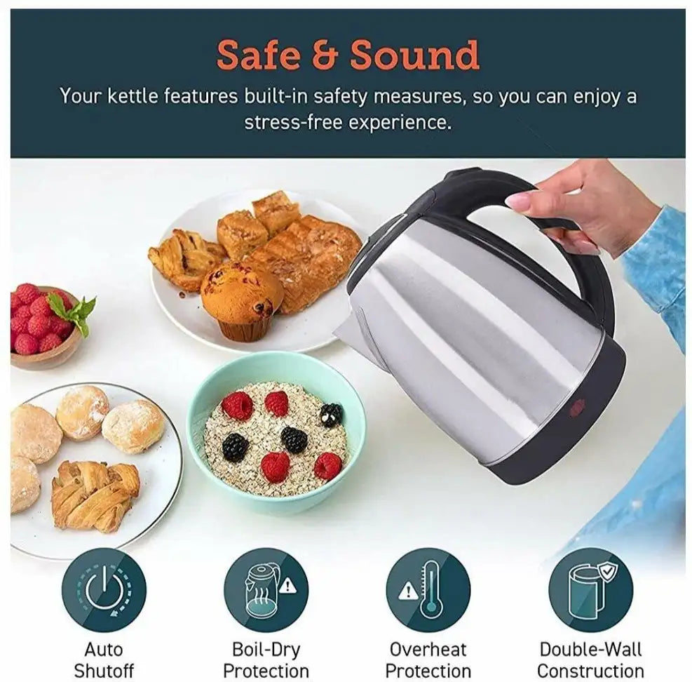 🔥💧 Scarlett Electric Kettle 2L – Fast & Convenient Boiling! 💧🔥