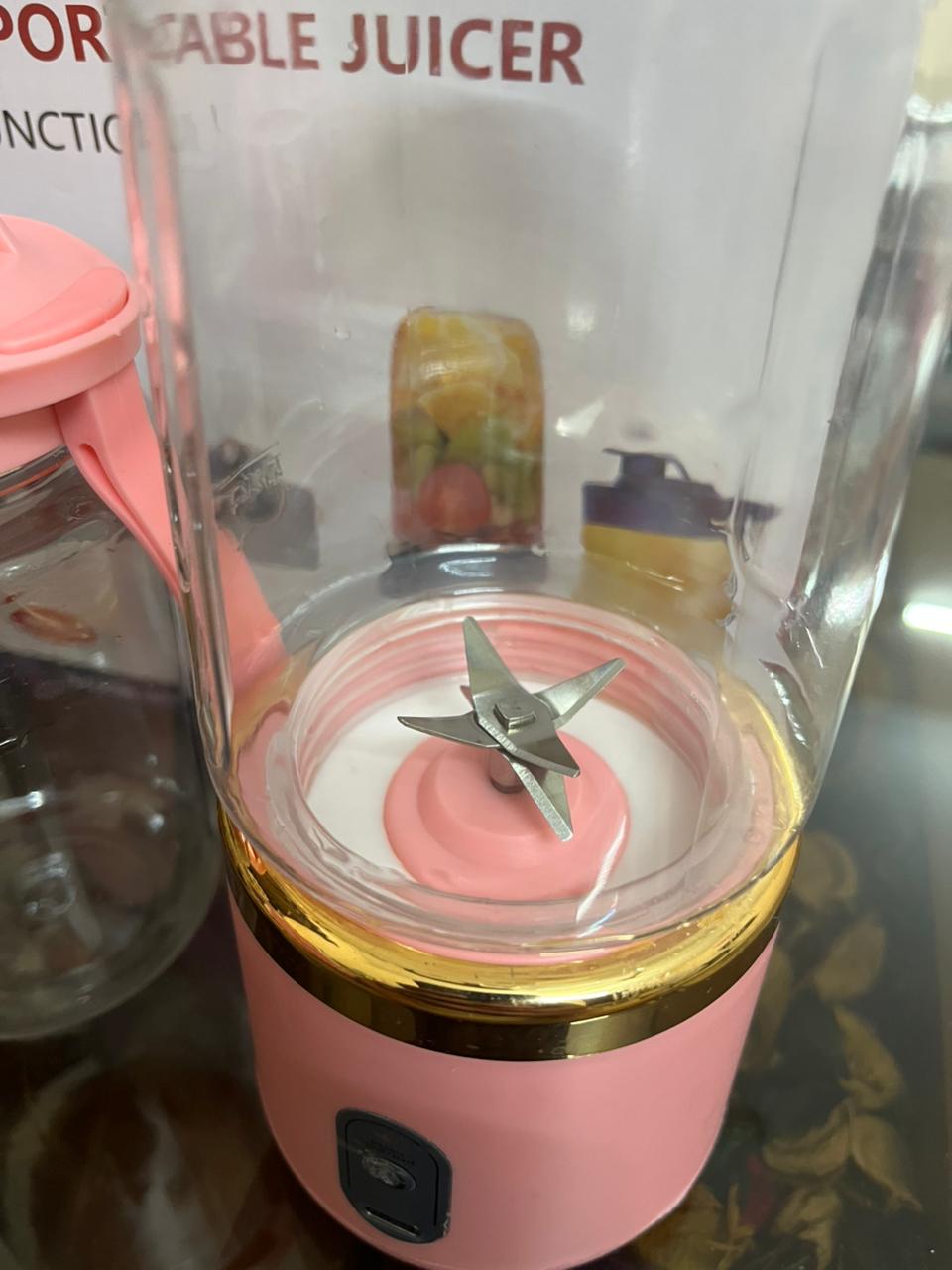 🔵🥤 Portable USB Rechargeable Mini Smoothie Blender – Power in Your Hands! ⚡🍓