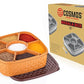 🍱✨ 7-Section Plastic Square Masala Rangoli Dabba – Neat & Handy Storage! ✨🍱