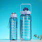 💙💧 3 in 1 Motivational Water Bottle Set – Stay Hydrated All Day! 💧💙