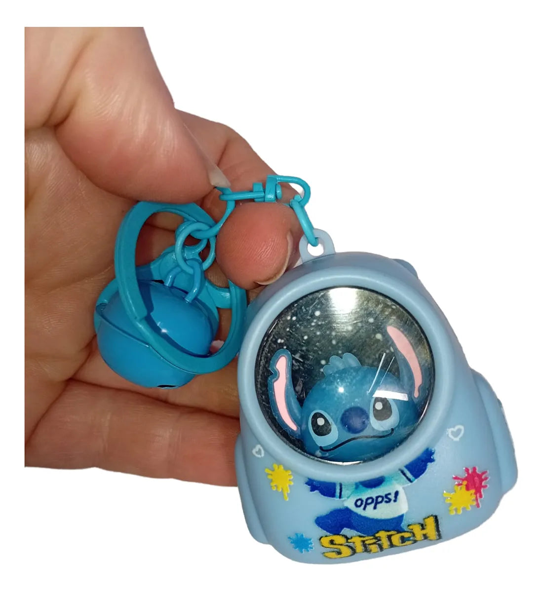 Stitch  Cartoon LED Light Bag Charm Keychain