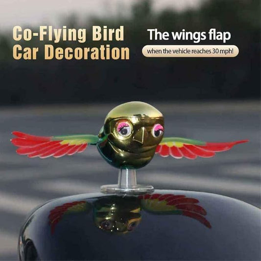 🕊️✨ Flying Bird Car & Bike Decoration – Flapping Wings Showpiece (5 cm) ✨🕊️