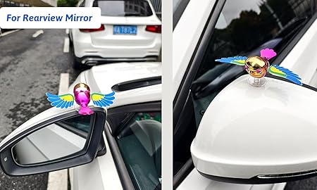🕊️✨ Flying Bird Car & Bike Decoration – Flapping Wings Showpiece (5 cm) ✨🕊️