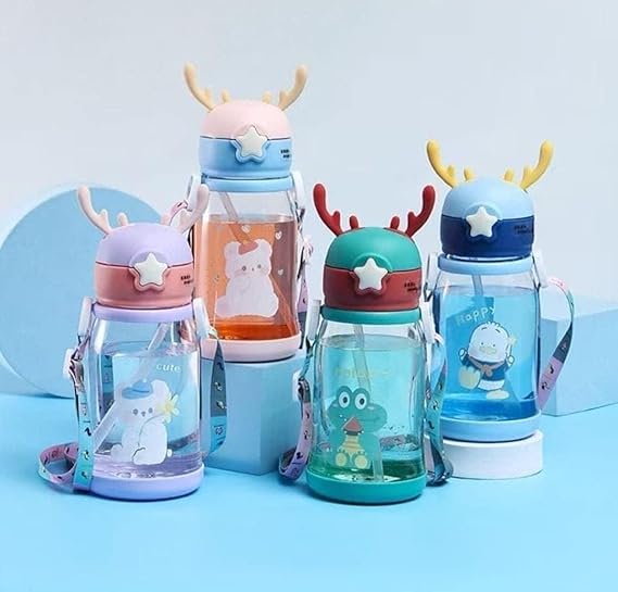 🧸💧 500ML Fun Cartoon Water Bottle – Sip with a Smile! 💧🧸