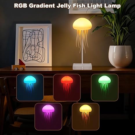 🪼✨ Jellyfish LED Night Light – Magical Ocean Glow for Kids Room! ✨🪼