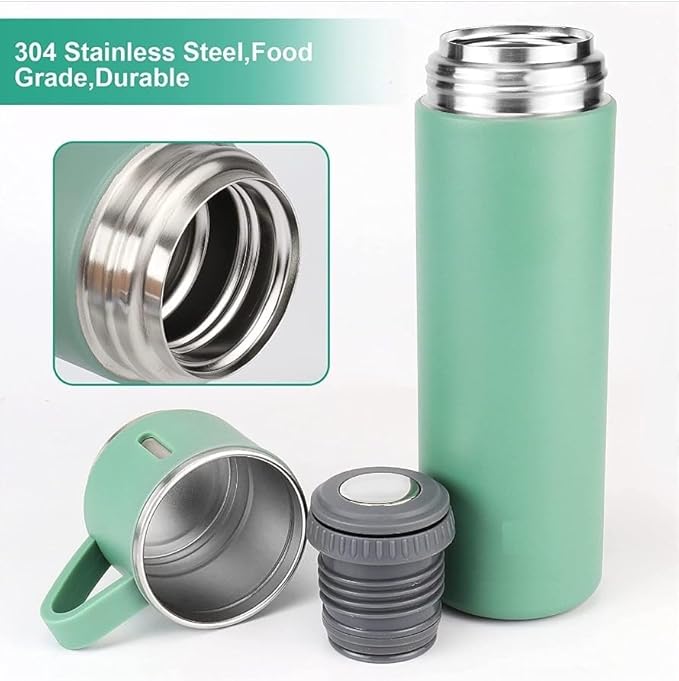 ☕❄️ Vacuum Flask Set – Hot or Cold, Stay Bold! (500ml) ❄️☕